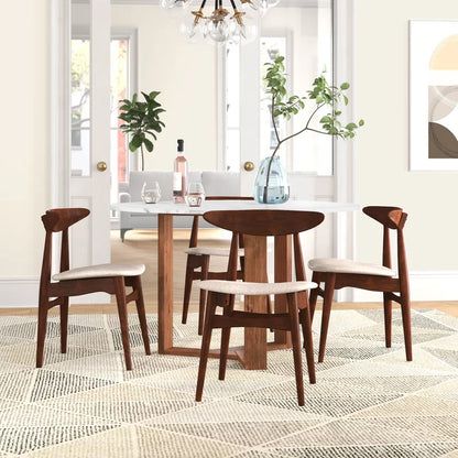 Cafe Chair: Brown Restaurant Chair (Set of 2)