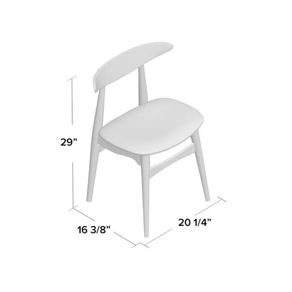 Cafe Chair: Brown Restaurant Chair (Set of 2)