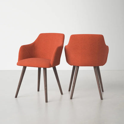 Cafe Chair: Upholstered Arm Restaurant Chair (Set of 2)
