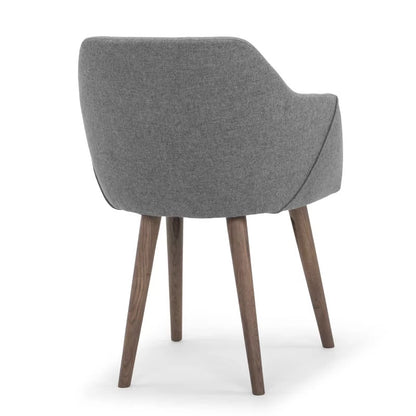 Cafe Chair: Upholstered Arm Restaurant Chair (Set of 2)