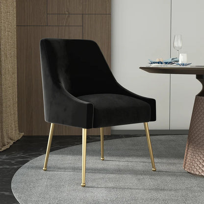 Cafe Chair: Velvet Wingback  Restaurant Chair (Set of 2)