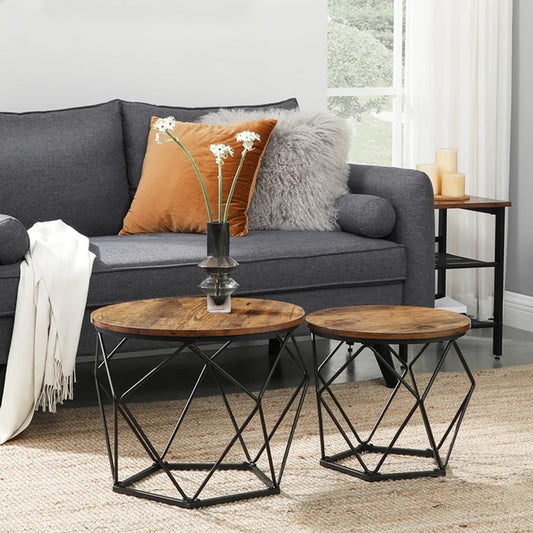 Center Table: 2 Piece Bunching Coffee Table Sets