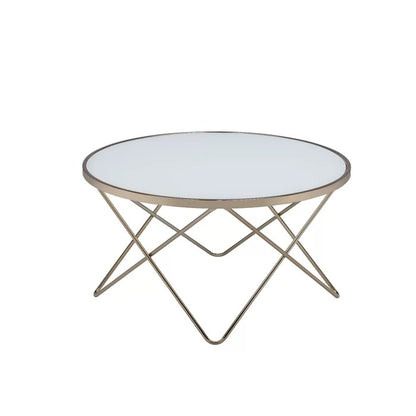 Center Table: 34" Cross Legs Coffee Table