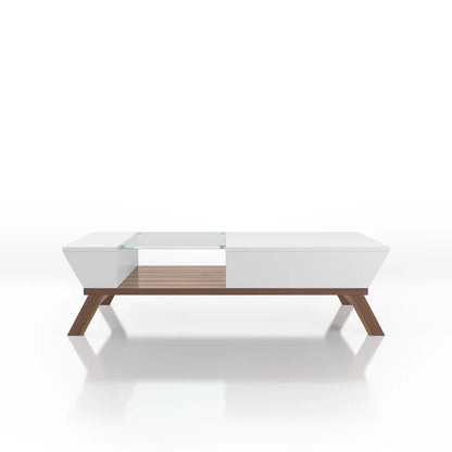 Center Table: 4 Legs Coffee Table with Storage