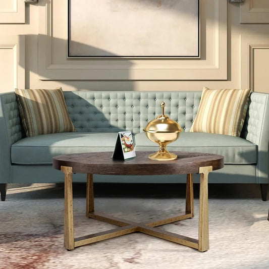 Center Table Cross Legs Coffee Table