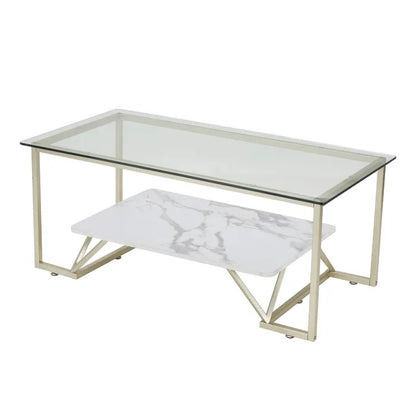 Center Table: Frame Coffee Table with Storage
