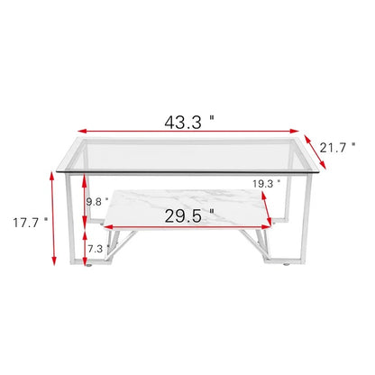 Center Table: Frame Coffee Table with Storage