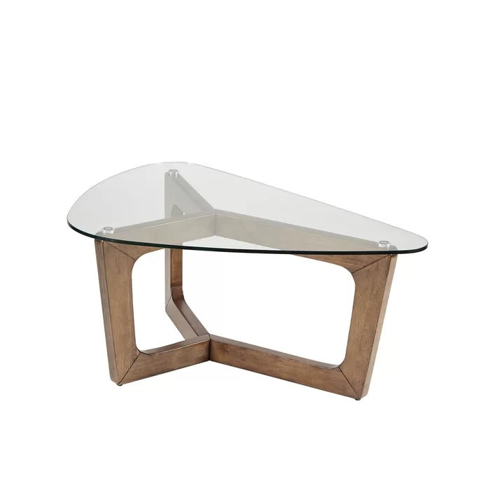 Center Table: Glass Top Coffee Table