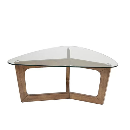Center Table: Glass Top Coffee Table