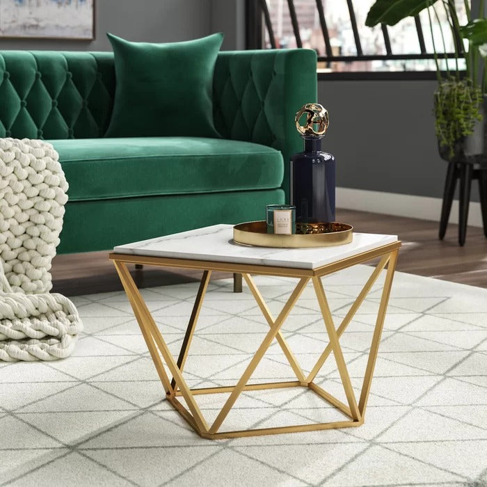 Center Table: Marble Top Center Coffee Table