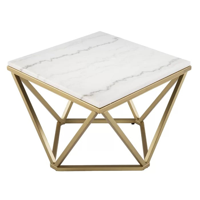 Center Table: Marble Top Center Coffee Table