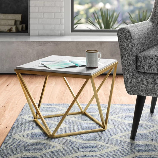Center Table: Marble Top Center Coffee Table