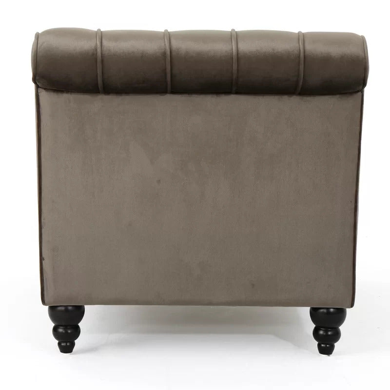 Chaise Lounge: Andrews Tufted Armless Chaise Lounge Chair