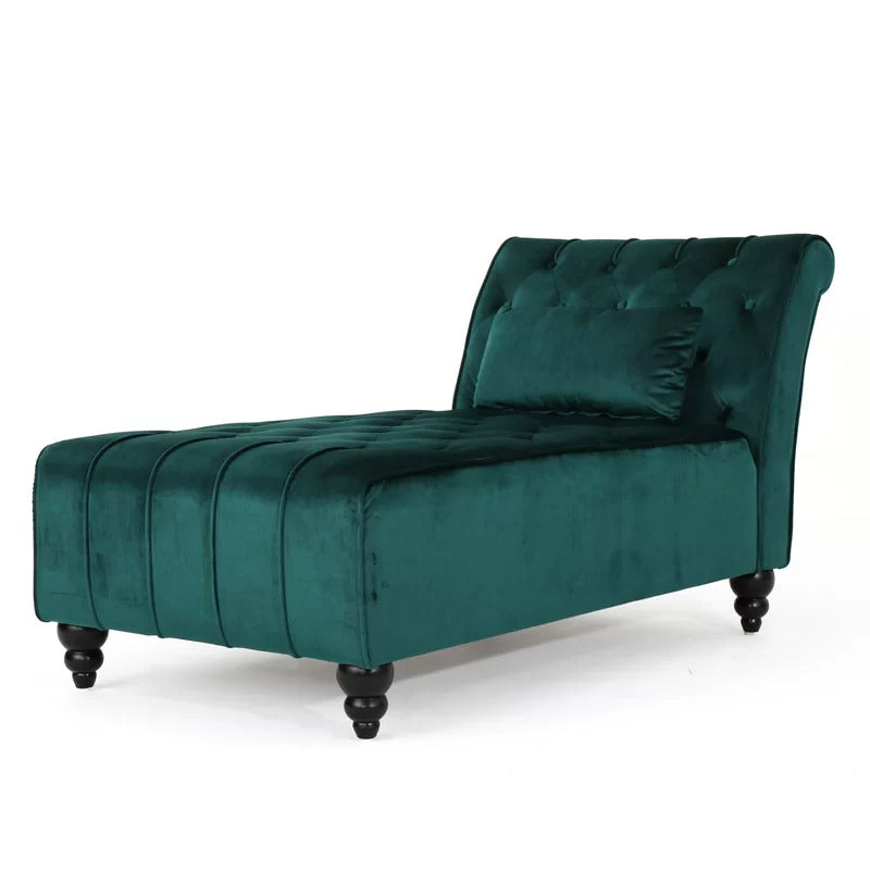 Chaise Lounge: Andrews Tufted Armless Chaise Lounge Chair
