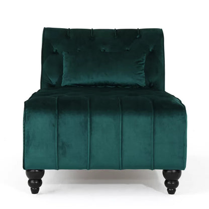 Chaise Lounge: Andrews Tufted Armless Chaise Lounge Chair