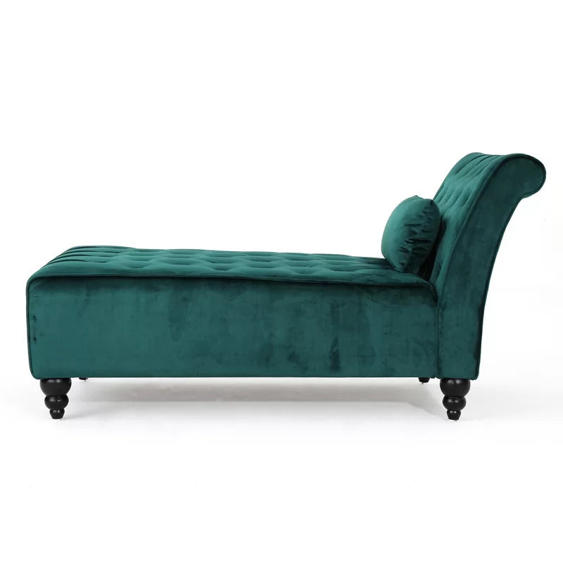 Chaise Lounge: Andrews Tufted Armless Chaise Lounge Chair