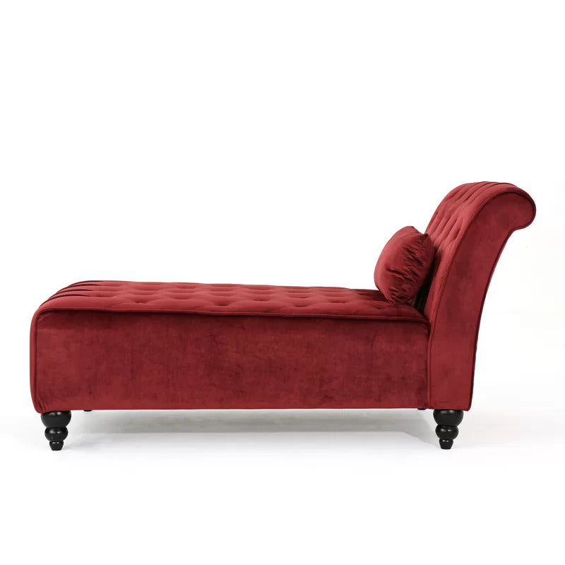 Chaise Lounge: Andrews Tufted Armless Chaise Lounge Chair