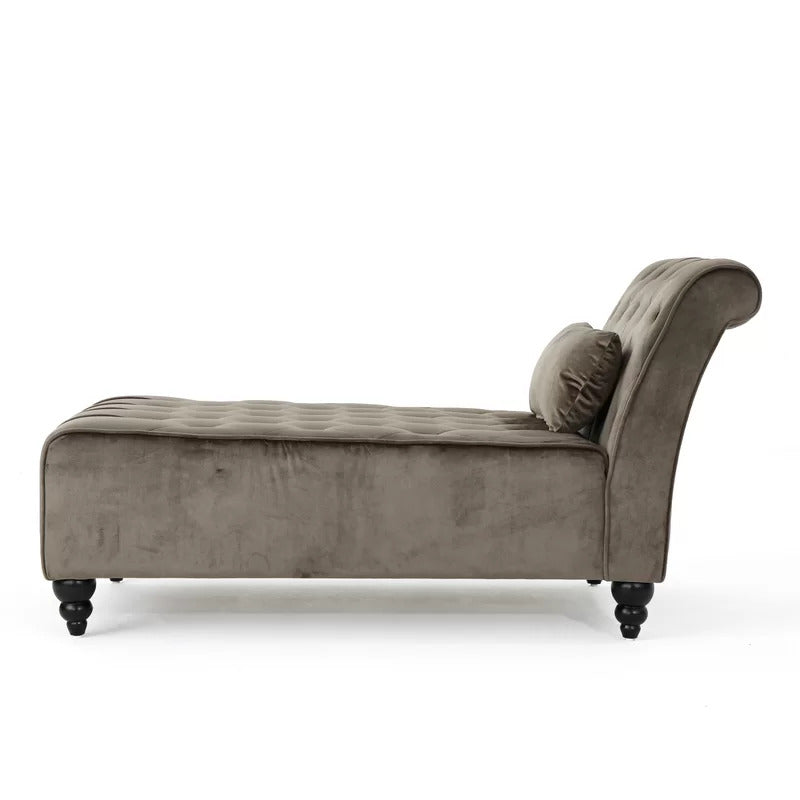 Chaise Lounge: Andrews Tufted Armless Chaise Lounge Chair