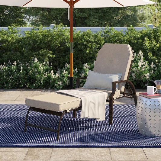Chaise Lounge: Artime 82'' Long Reclining Single Chaise with Cushions