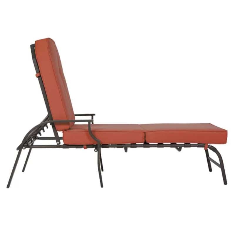 Chaise Lounge: Artime 82'' Long Reclining Single Chaise with Cushions