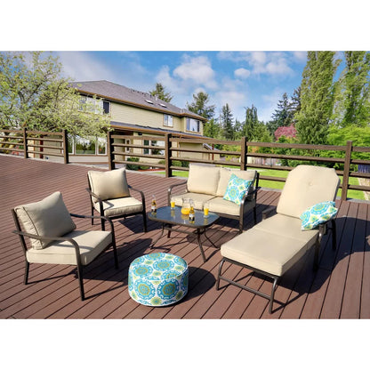 Chaise Lounge: Artime 82'' Long Reclining Single Chaise with Cushions