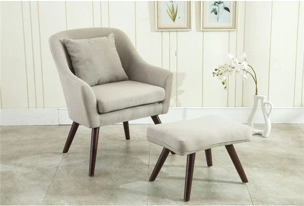 Leisure Chair: Modern Leisure Chair With Ottoman