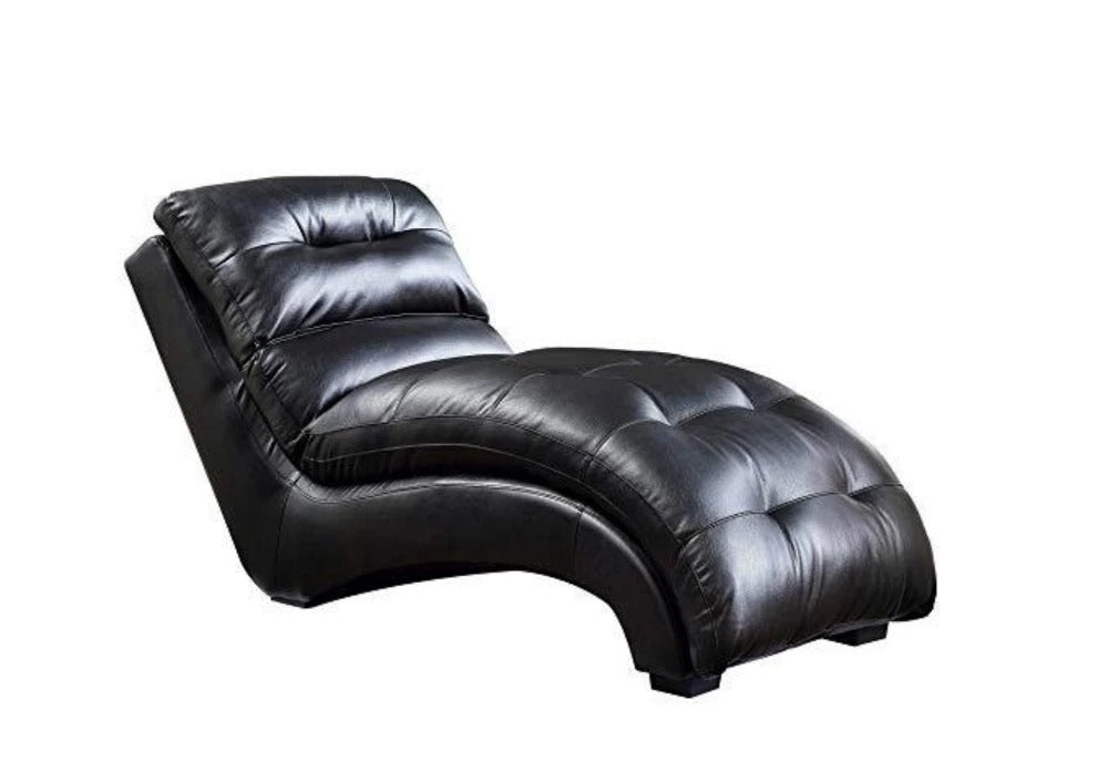 Chaise Lounge: PU White Abbey Avenue Cleo Chaise