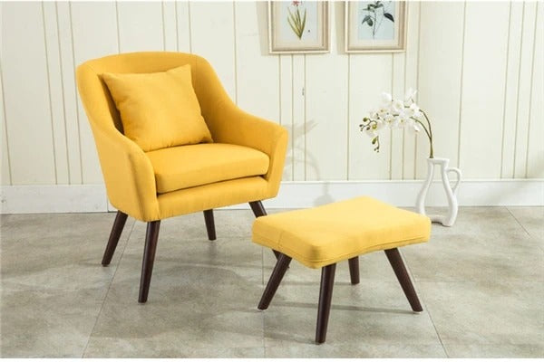 Leisure Chair: Modern Leisure Chair With Ottoman