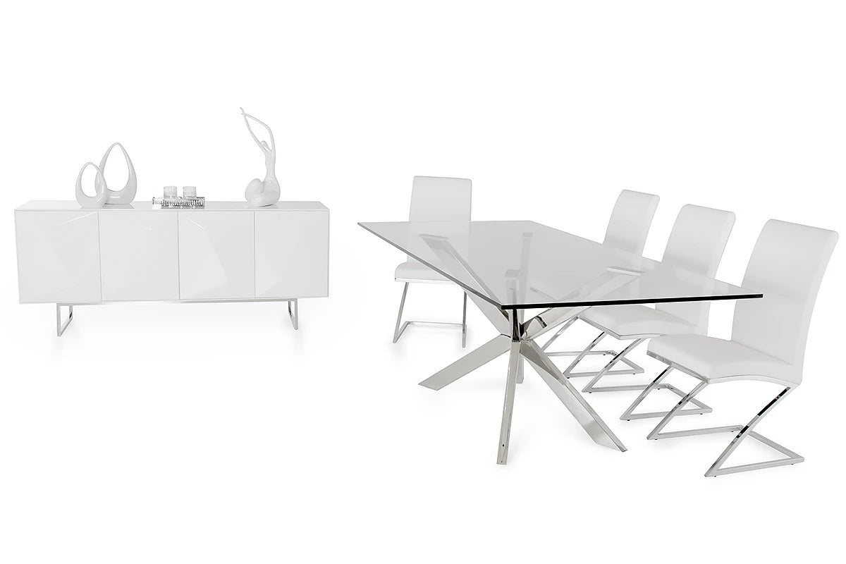 Dining Table: james Glass Dining Table