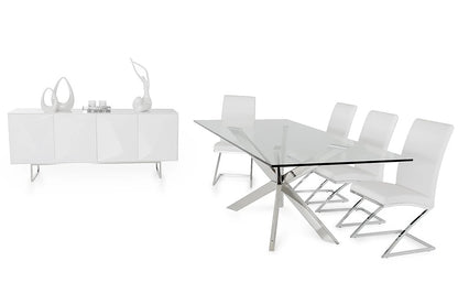 Dining Table: james Glass Dining Table