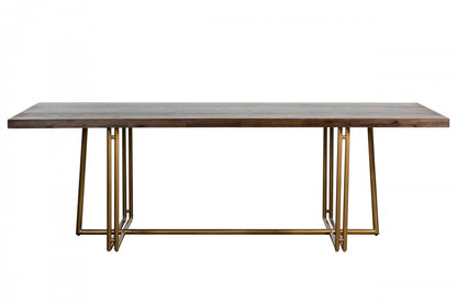 Dining Table: Brass Dining Table