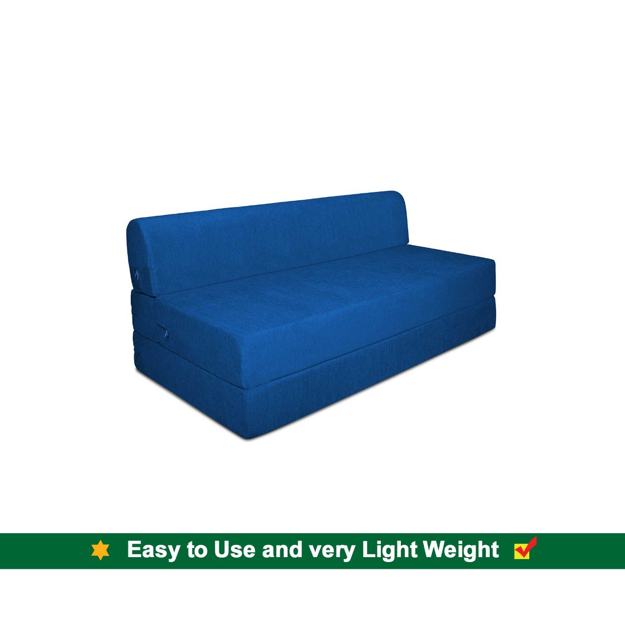 Sofa Cum Beds: 2 Seater Sofa Bed-Royal Blue- 4ft x 6ft with Free micro fiber Designer cushions