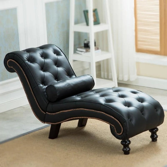 Chaise Lounge: Patio Chaise Lounge Sofa With Pillow For Living Room Furniture