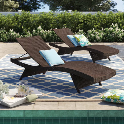 Chaise Lounge: Breton 79.25'' Long Reclining Chaise Lounge Set (Set of 2)