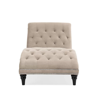 Chaise Lounge: Dannely Tufted Armless Chaise Lounge Chair