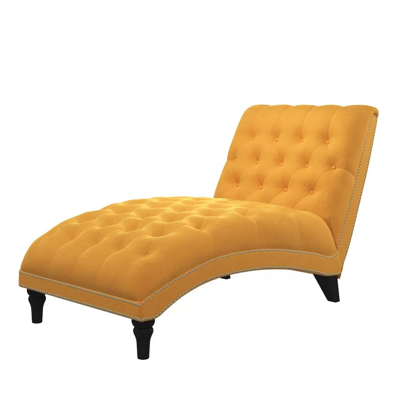 Chaise Lounge: Dannely Tufted Armless Chaise Lounge Chair