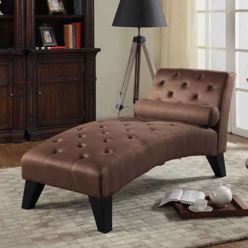 Chaise Lounge: Mcfarland Tufted Armless Chaise Lounge
