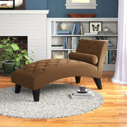 Chaise Lounge: Mcfarland Tufted Armless Chaise Lounge