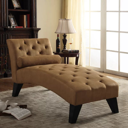 Chaise Lounge: Mcfarland Tufted Armless Chaise Lounge