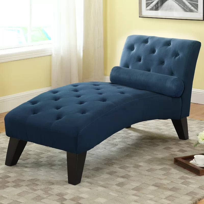 Chaise Lounge: Mcfarland Tufted Armless Chaise Lounge