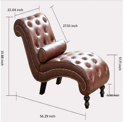 Chaise Lounge: Patio Chaise Lounge Sofa With Pillow For Living Room Furniture