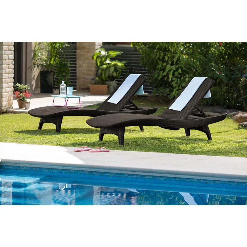 Chaise Lounge: Vartem 77.6'' Long Reclining Single Chaise (Set of 2)