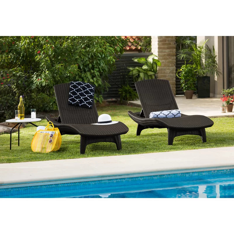 Chaise Lounge: Vartem 77.6'' Long Reclining Single Chaise (Set of 2)