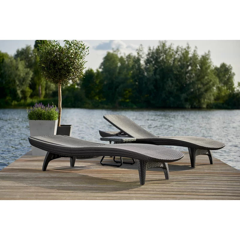 Chaise Lounge: Vartem 77.6'' Long Reclining Single Chaise (Set of 2)