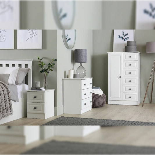 Chest Of Drawers White 1 Door Wardrobe Chest Of Drawers