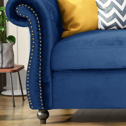 3 Seater Sofa : Chesterfield Modern Sofa Set