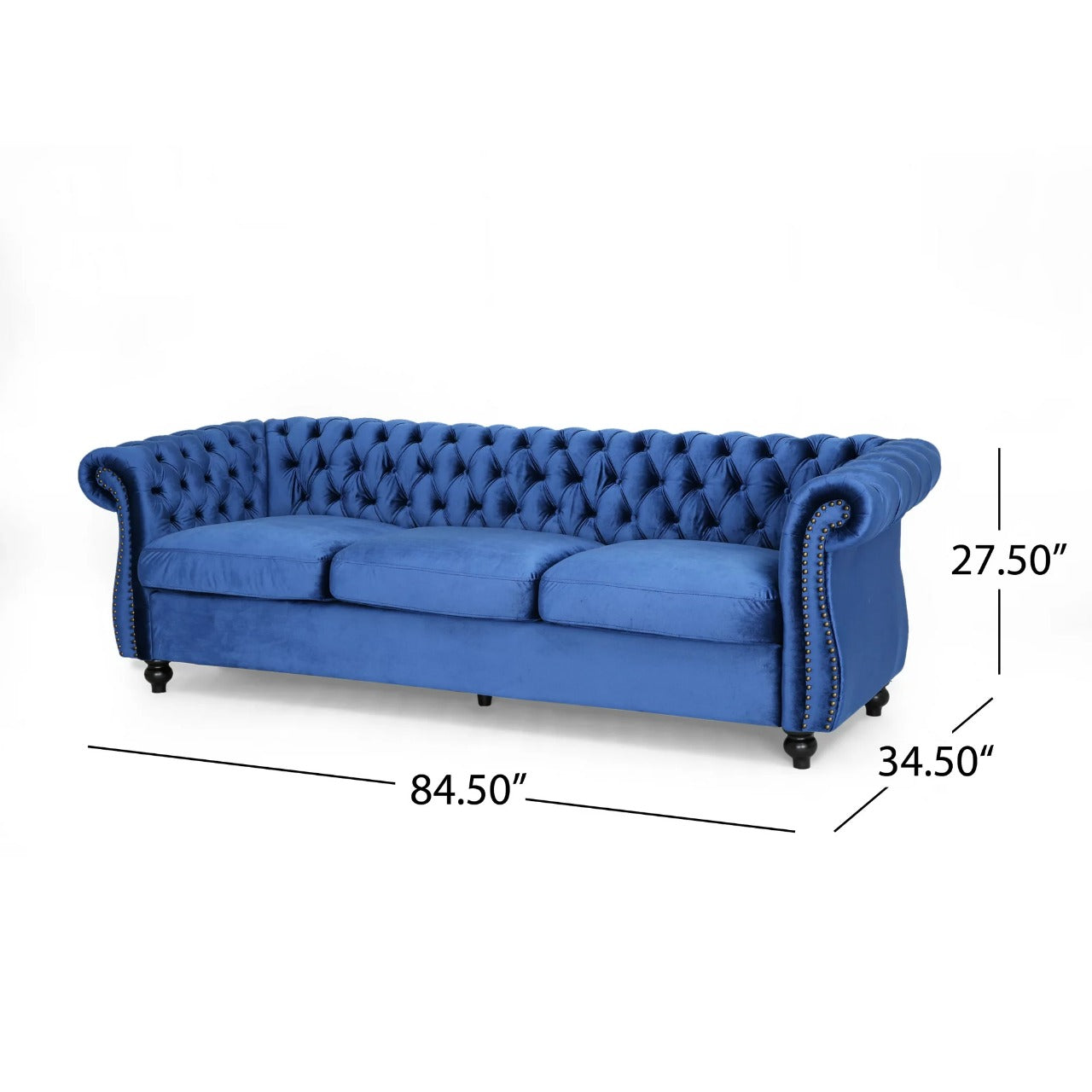 3 Seater Sofa : Chesterfield Modern Sofa Set