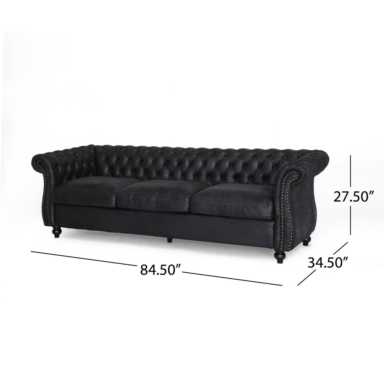 3 Seater Sofa : Chesterfield Modern Sofa Set