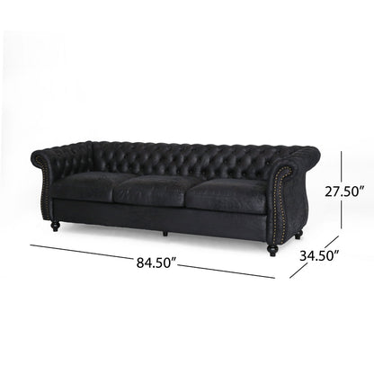 3 Seater Sofa : Chesterfield Modern Sofa Set