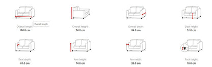 Chesterfield Sofa Set Light Grey Fabric 3+2 Seater